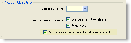 The automatic activation of new video windows inside SIDEXIS XG in case of an occuring VistaCam event can be disabled optionally