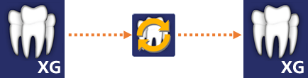 Unidirectional data synchronization for Sidexis